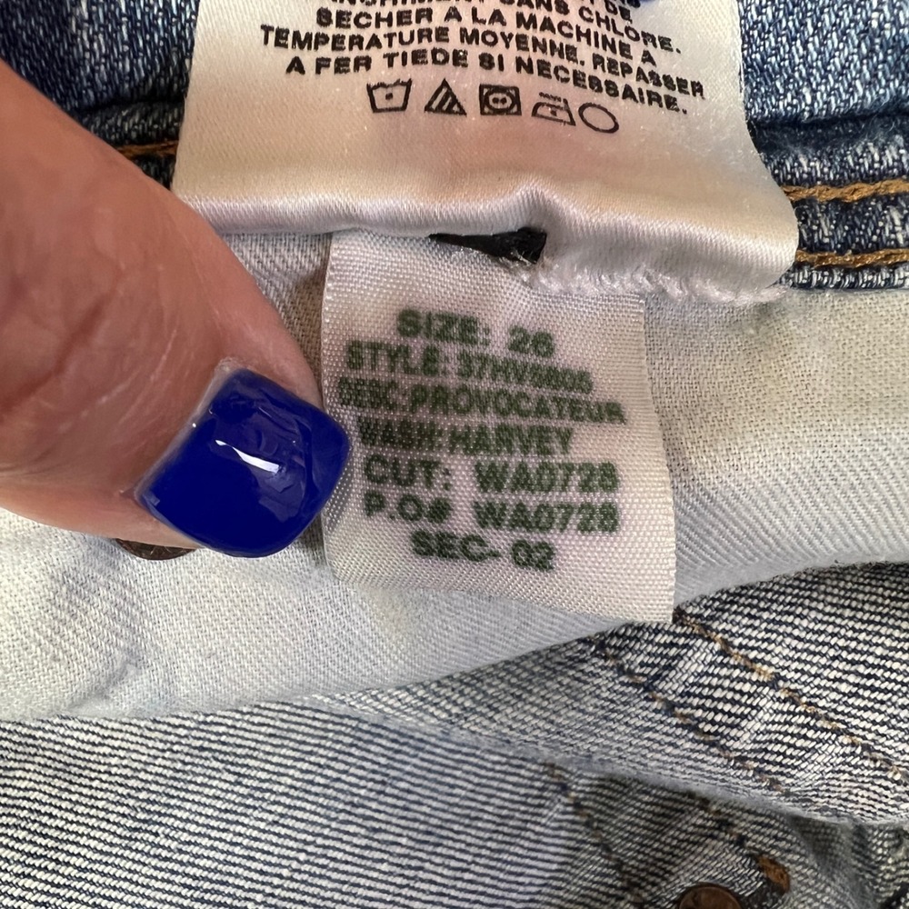 Joes Provocateur Bootcut Jeans Women 26 Blue Denim Harvey Wash Western Flare Y2K - Picture 9 of 11